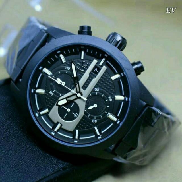 Jam tangan pria Guess Colletion GC6270 rantai Black