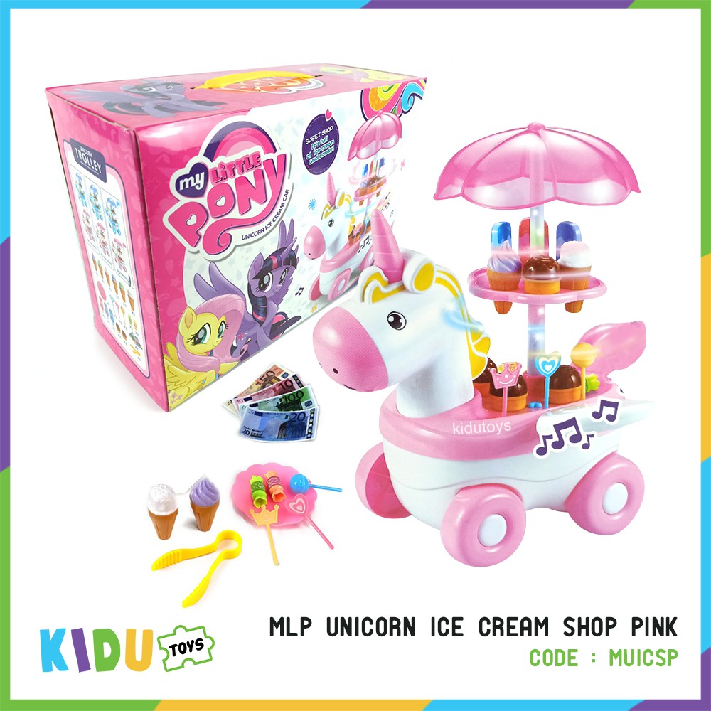 Mainan Anak MLP Unicorn Ice Cream Shop Kidu Toys