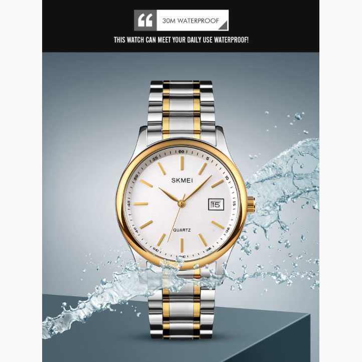 Jam Tangan Pria Analog Stainless Original SKMEI 1692-4