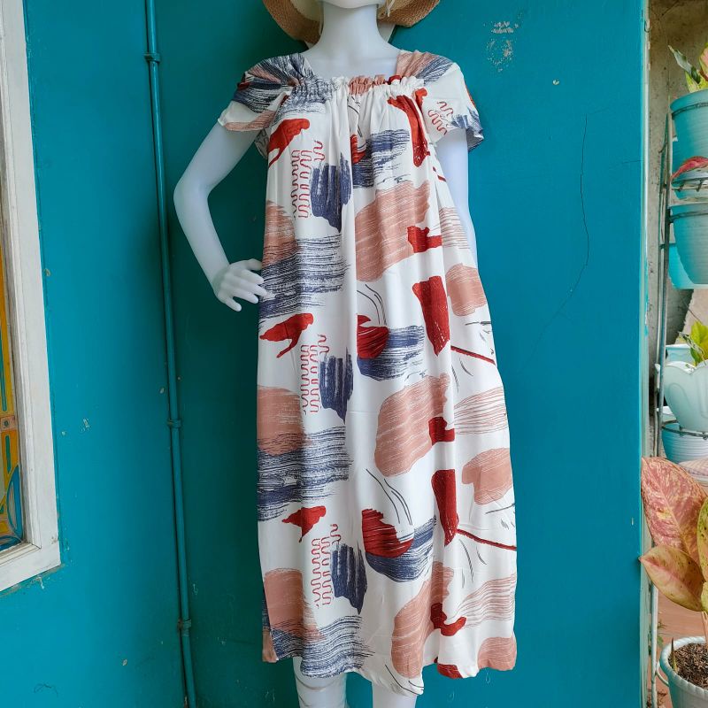 Daster Queen Bahan Rayon by Hisbi Bumil dan Busui Friendly-Queen 29