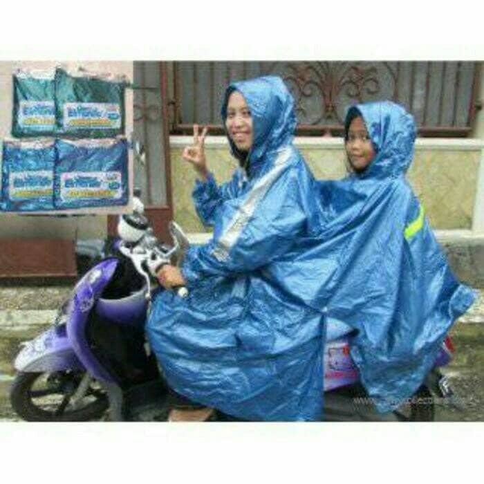 Jas Hujan Ponco Lengan 2 Kepala Elmondo 708 - Poncho 2in1 Funtastic Poncho Batman rok