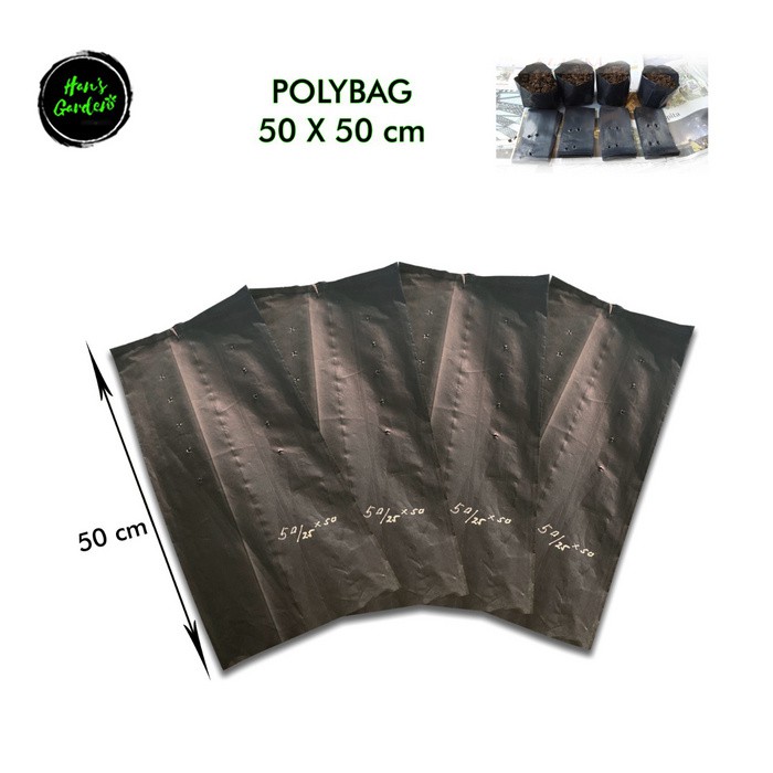 Plastik polybag polibag tanaman 50 x 50 cm