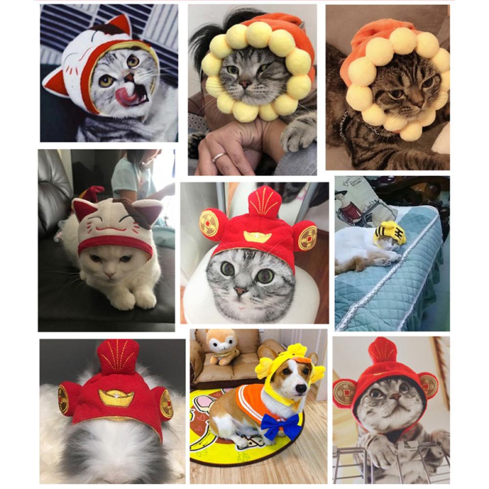 Timekey Topi Kucing Bentuk Bunga Matahari Untuk Kostum Cosplay U1V4