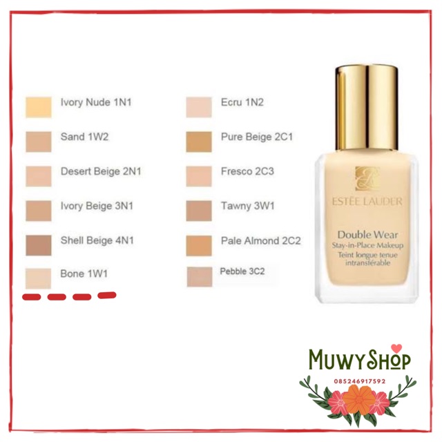 Estee Lauder Double Wear Foundation 7ml - 1W2 Sand