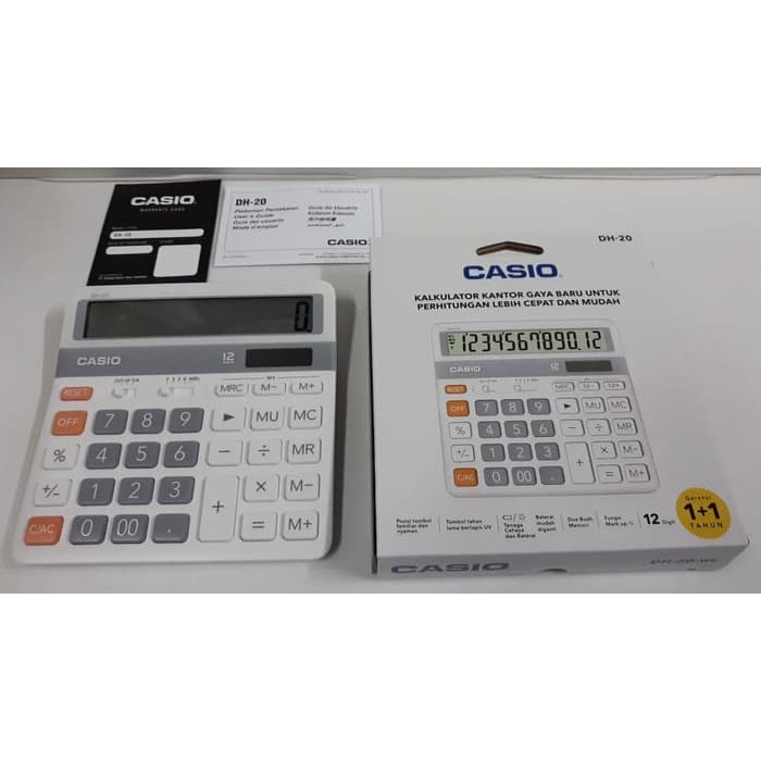 

Kalkulator 12 Digits Casio DH-20-WE &#40-WHITE&#41-