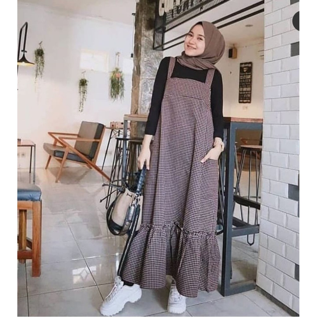 Corduroy Overall / Baju Monyet Corduroy / Jumpsuit Hitam Cotton On / Baju Monyet Corduroy Square Ove