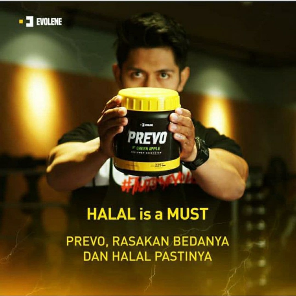 PREVO PREWORKOUT PENAMBAH TENAGA 1 BOX ISI 45 SACHET BY EVOLENE