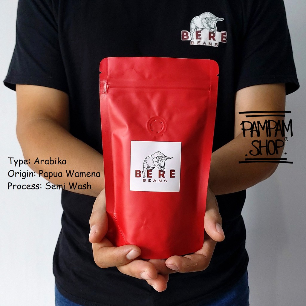 Kopi Arabika Papua Wamena Indonesia 100 GRAM Biji Bubuk Coffee Beans Giling Arabica Coffe Cofe Bean