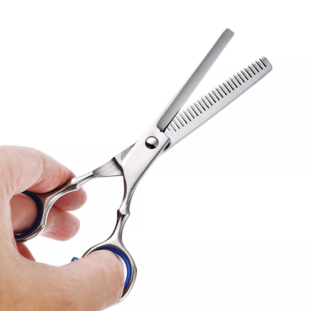 Gunting Sasak Gerigi Stylish Potong Rambut Tajam Shaggy Stainless Steel Scissors