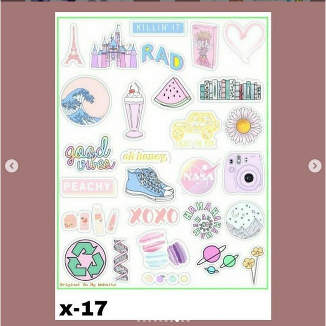 

STIKER TUMBLR AESTHETIC X-17