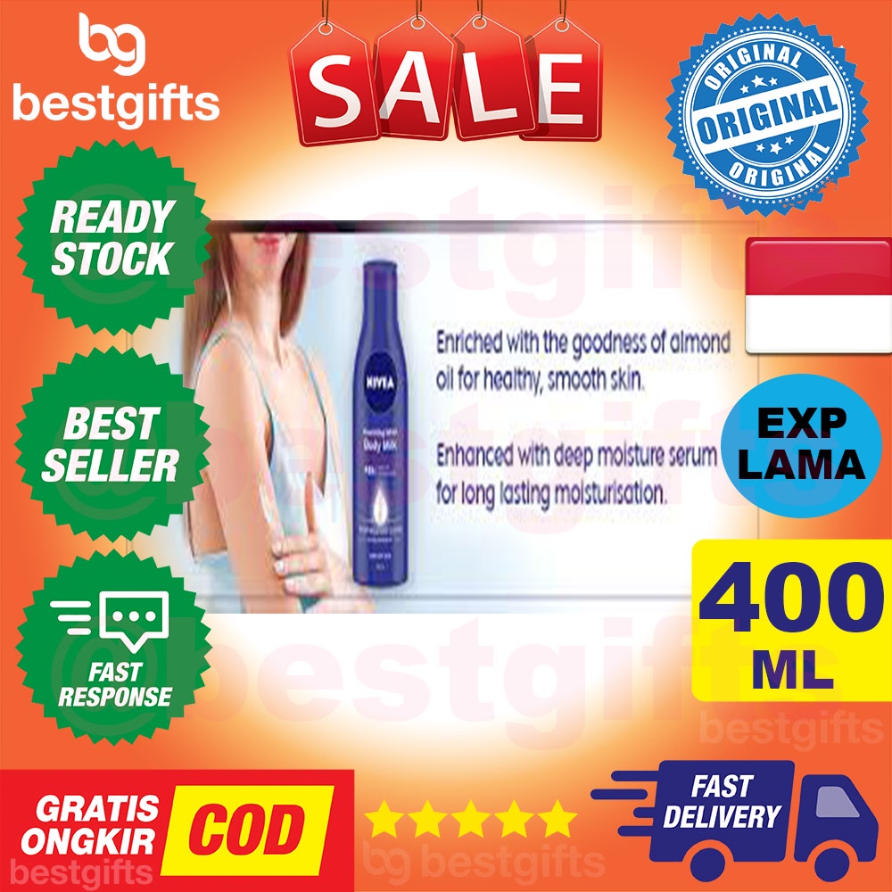 NIVEA BODY LOTION EXTRA WHITE REPAIR PROTECT INSTANT GLOW PERAWATAN KULIT KERING 400 ML