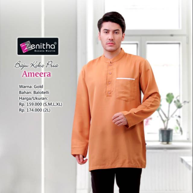 Baju koko pria zenitha  Ameera