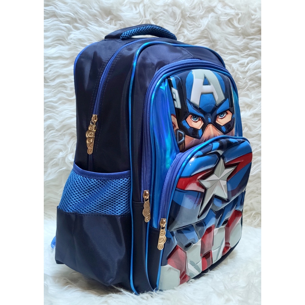 Tas ransel sekolah anak SD BATMAN CAPTAIN SPIDERMAN IRONMAN backpack for school boy toko asemka