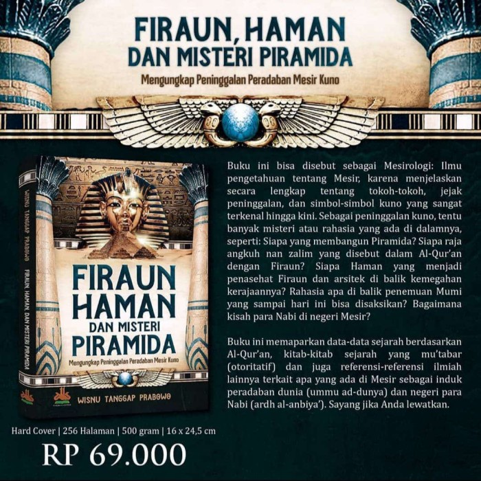 

Buku kisah lengkap Firauan Haman dan Misteri Piramida