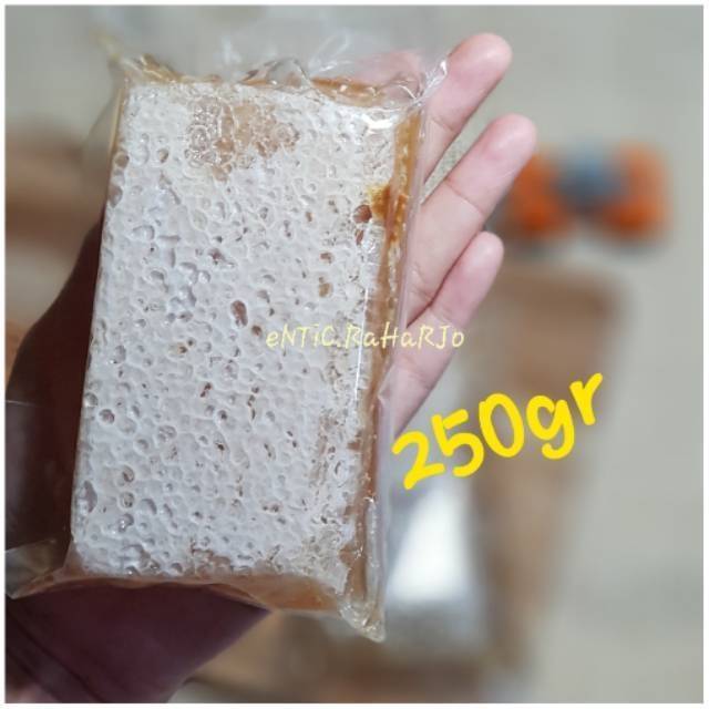 [COD] MADU SARANG MURNI HONEYCOMB  MELLIFERA CERANA SARANG MADU 250Gr Asli 100%