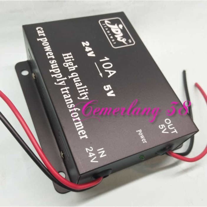 StepDown10A DC 24V to 5V Car Power Supply Transformer Converter DC-DC