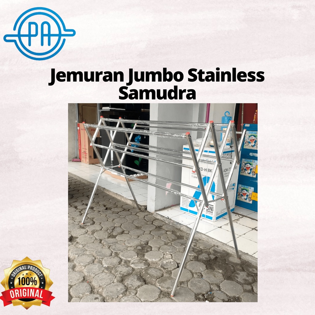 JEMURA BAJU STAINLESS SAMUDRA JEMURAN PAKAIAN 180CM ANTI KARAT