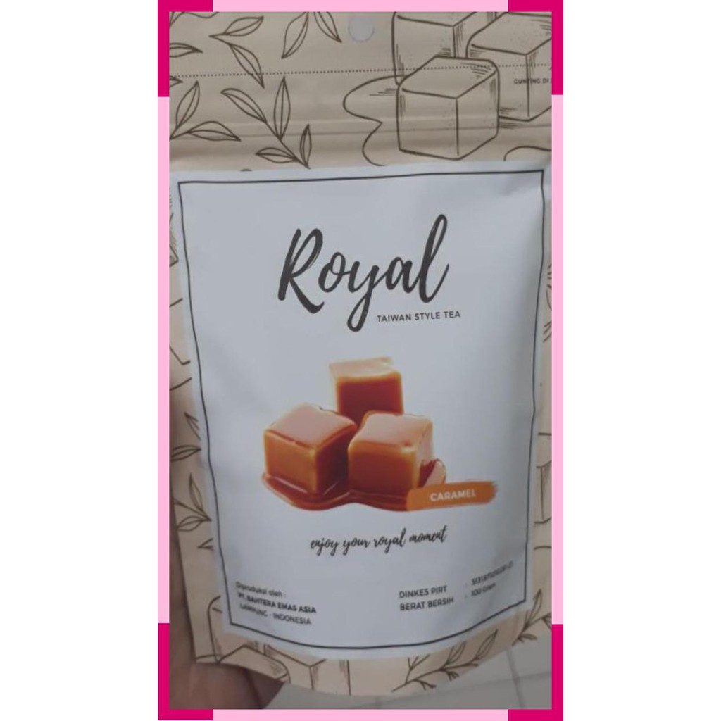 

Royal caramel taiwan style tea 100 gram