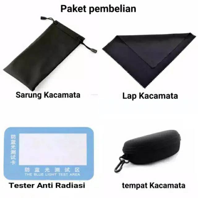 Kacamata Blue Ray Pelindung Sinar Hp PC Komputer Pria Wanita