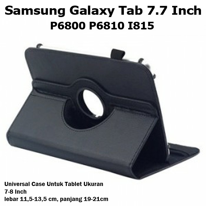 Samsung Galaxy Tab 7.7 Inch P6800 P6810 I815 Rotate Leather Flip Book Cover Case Casing Sarung