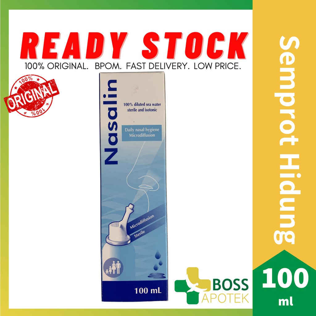 NASALIN DAILY NASAL HYGIENE 100 ml Microdiffusion Spray semprot hidung - BOSS APOTEK