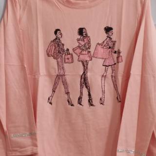  Tiramisu  Kaos  Wanita XL Lengan Panjang Import  Aplikasi 