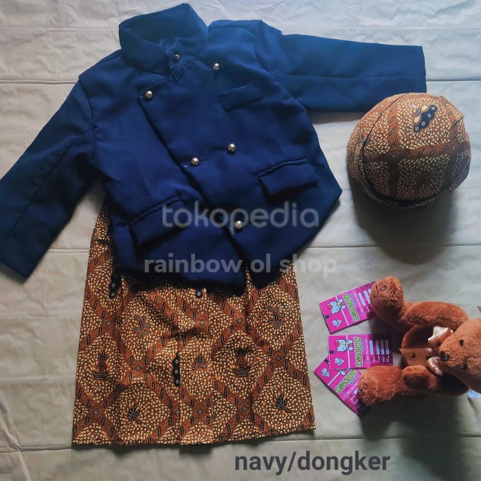WS baju adat jawa beskap anak laki laki - XS