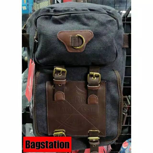 TAS RANSEL LAPTOP BACKPACK POLO CLASSIC ORIGINAL TAS SEKOLAH TAS KULIAH TAS KERJA TAS TRAVEL KANVAS