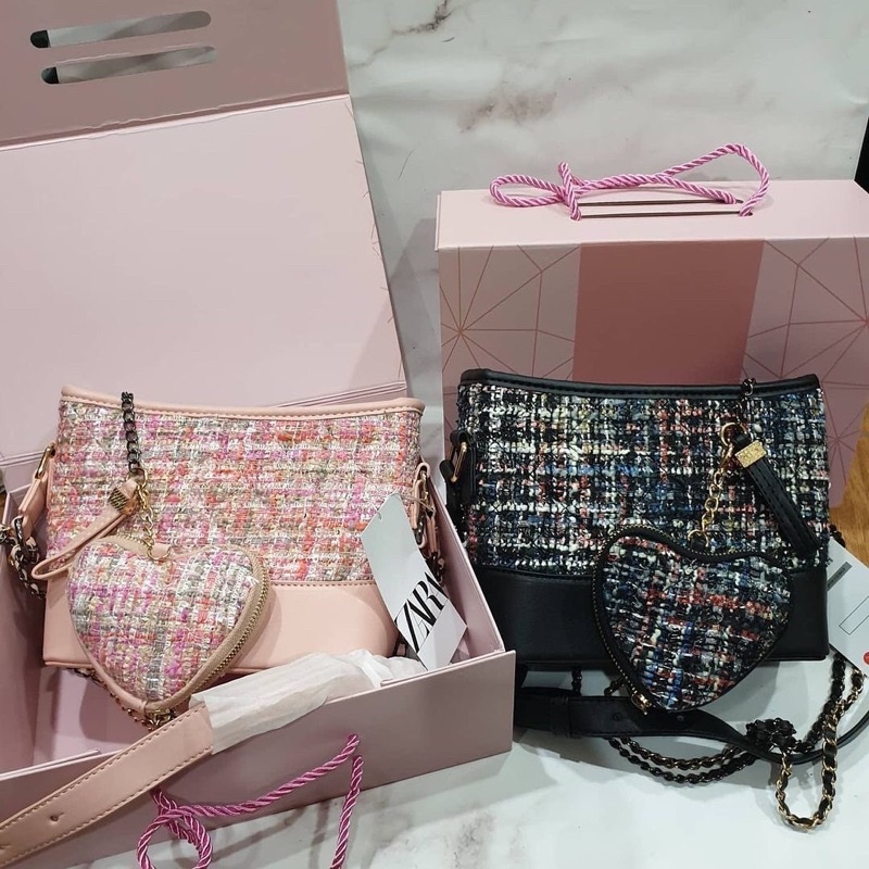 tas zara nagita gift box / zara gabrielle / zara gift love / selempang zara / slingbag zara
