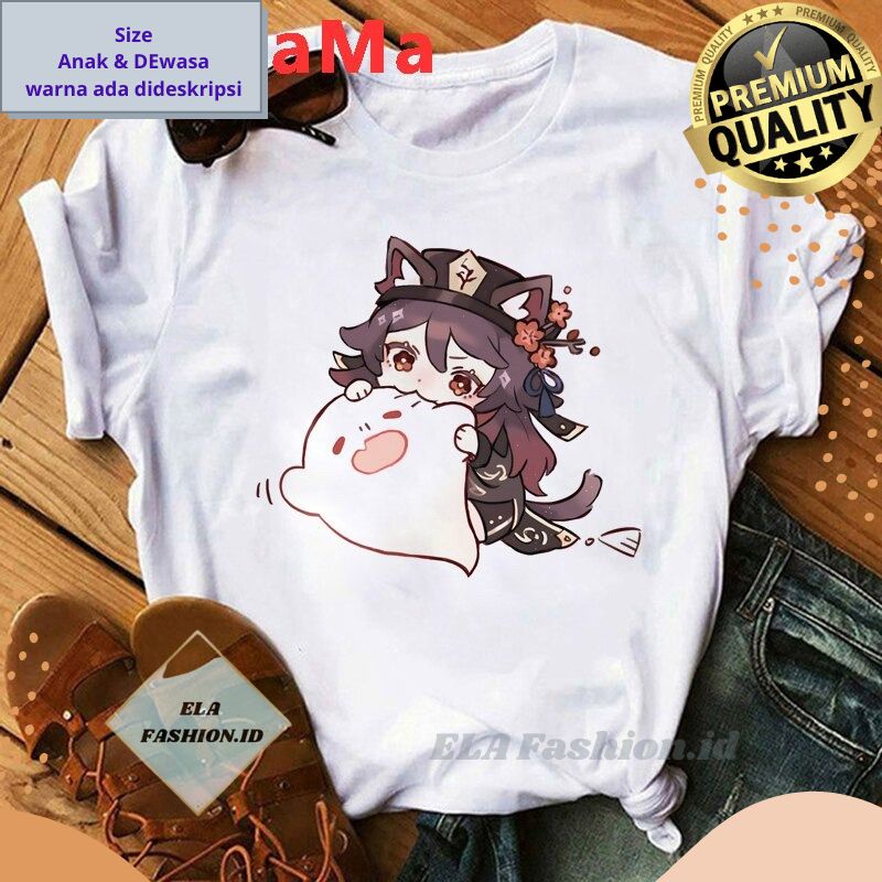 Kaos Hu Tao Anime Genshin Impact Distro Original / Hantu Hu Tao