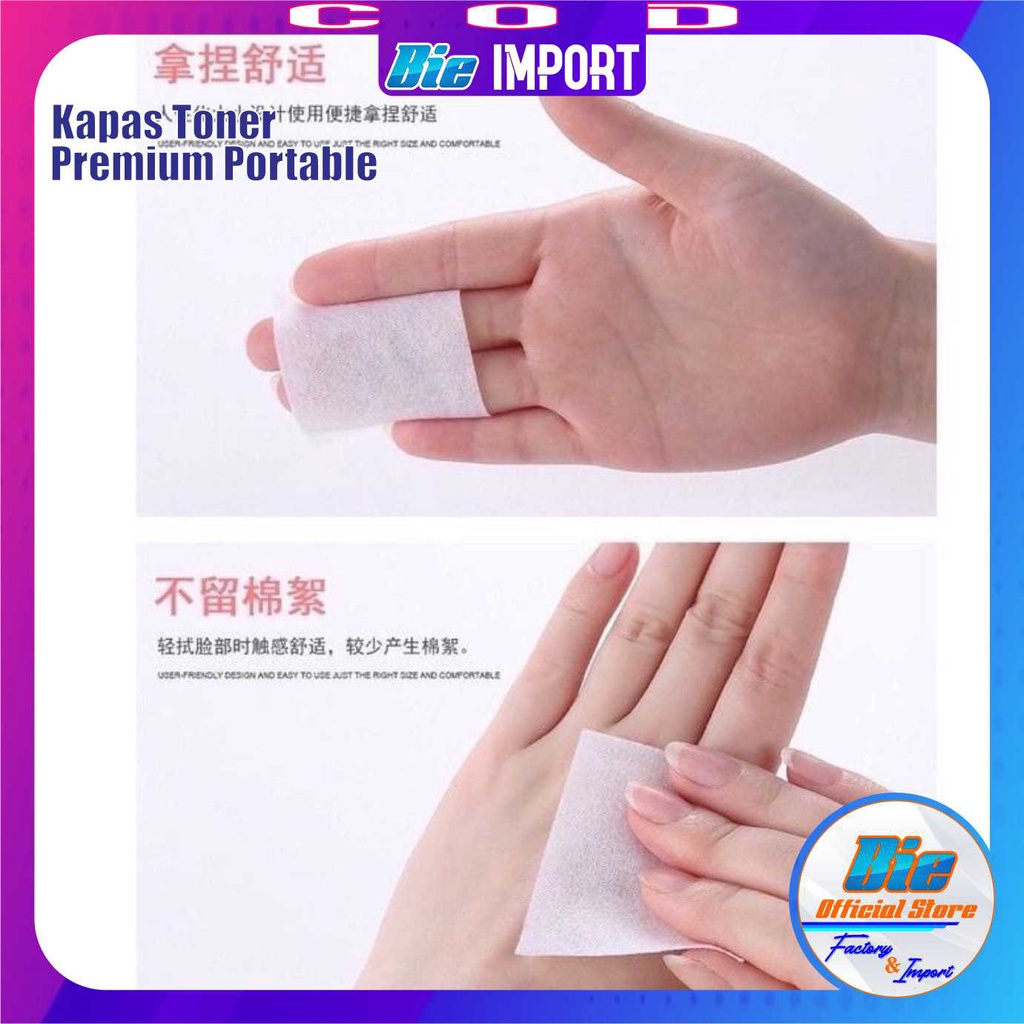 Kapas Toner Portable isi 25 Lembar Premium Impor Best Seller