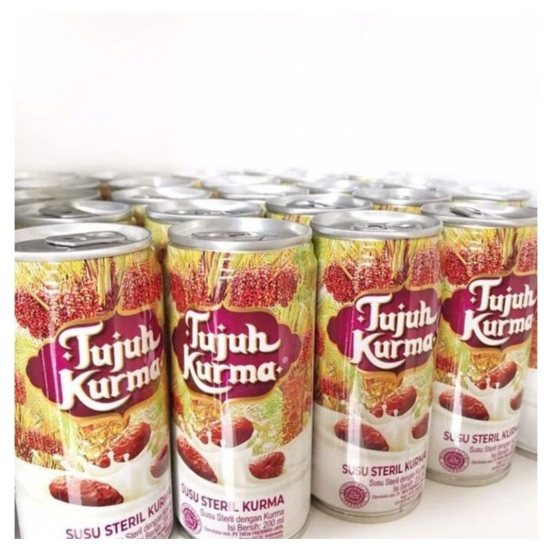 

[ 1 karton /dus 12pcs ]Susu Steril Tujuh Kurma 200