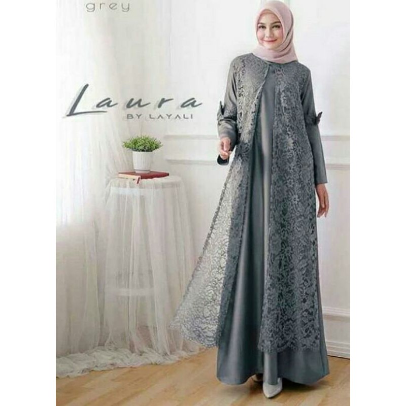 laura maxy gaun wanita 2020/dress wanita remaja/gamis wanita terbaru/dress kekinian 2020