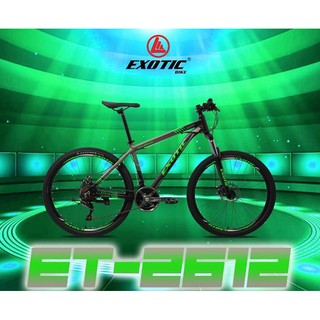  Sepeda  Gunung Exotic  ET2612 MTB Remaja Dewasa 26 Inci Aloi 