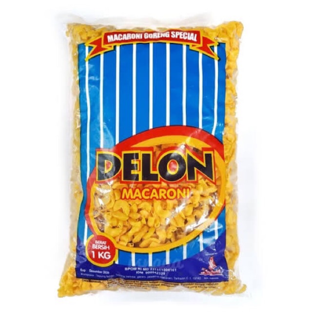 Delon Makaroni Rebus / Makaroni Bantet / Makaroni Kuning 1 kg / Makaroni Biru 1kg / Delon Biru 1 kg