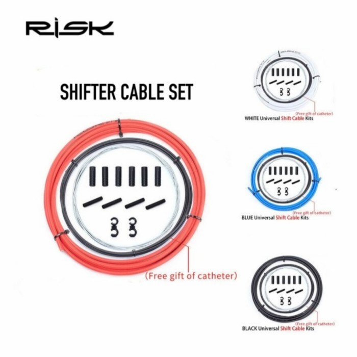 Set kabel SHIFTER RISK sepeda lipat mtb road depan belakang no jagwire