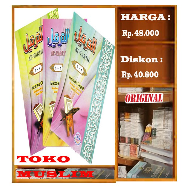 Buku At Tartil Metode Cepat Membaca Al Quran 1 Set 3 Jilid Shopee Indonesia
