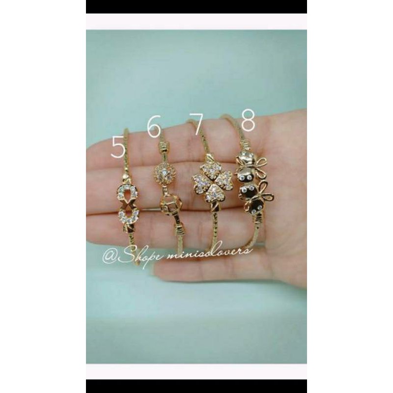 Gelang anak import  aneka model 4-5Cm lapis mas &quot;GA-51&quot;