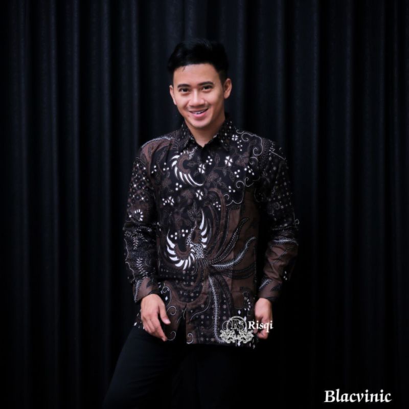 BATIK PRIA LENGAN PANJANG PREMIUM UMIHANYCOLLECTION KODE 005