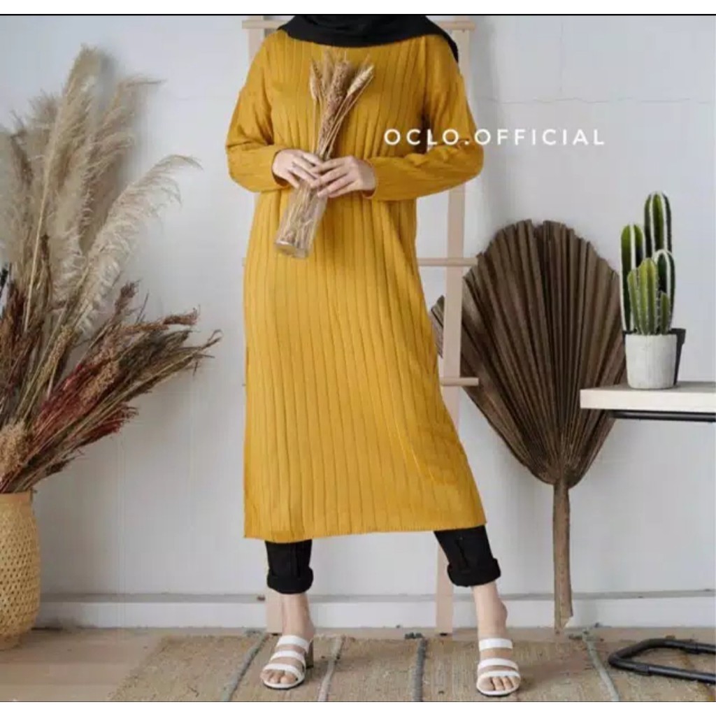 TUNIK RAJUT - SWEATER TUNIK - TUNIK WANITA