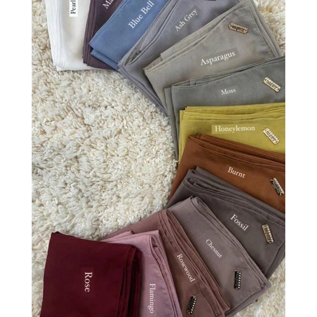 Plain Paris Premium Scarf by Azzahra premium syar'i