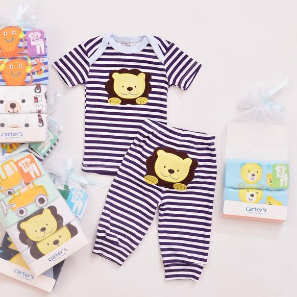 gG7Code LKP045 | CARTER'S Size 3-24M Isi 2 Set Atasan Pendek+Celana Panjang Z3D1 (Kekinian)