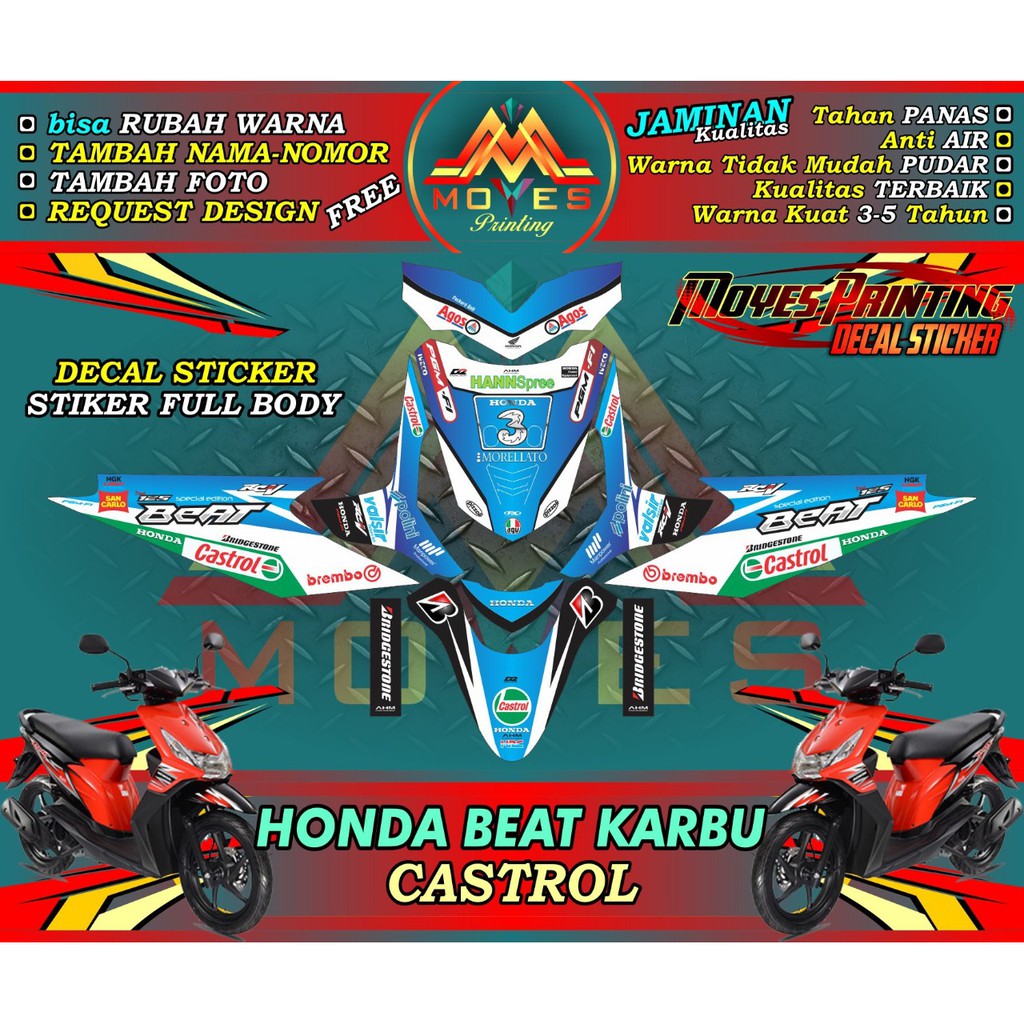 stiker full body beat karbu decal stiker full body beat karbu stiker motor beat karbu decal stiker m