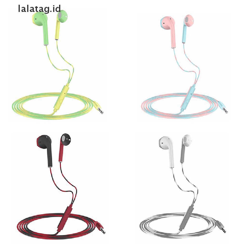 (Flyag) U24 Headset Earphone IN-Ear Kabel Stereo Jack 3.5mm Untuk Musik / Game / Lari