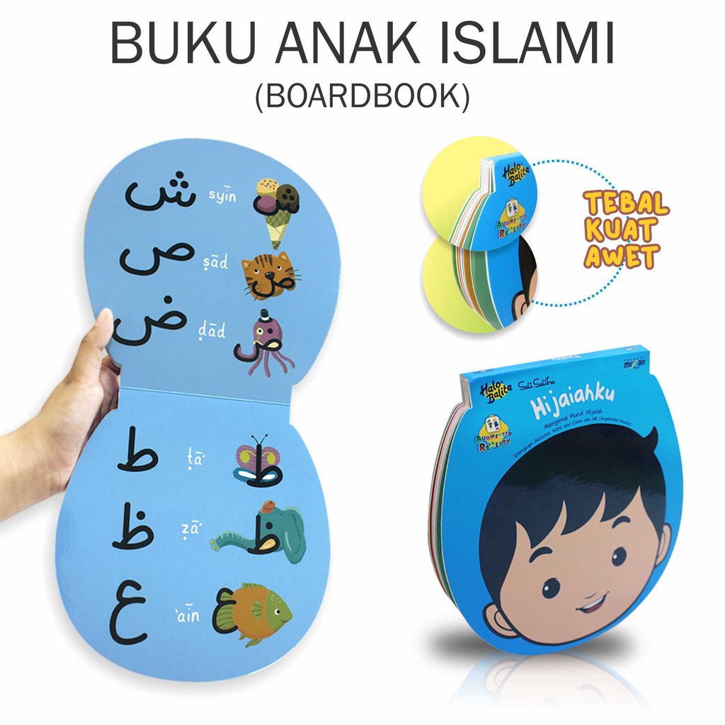 Buku Anak Islami Seri Halo Balita Hijaiyahku dan Berdoa Yuk Sali Saliha Full Color-3