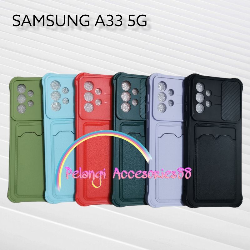 CASE SAMSUNG A33 5G SOFTCASE SLEDING WARNA WARNI