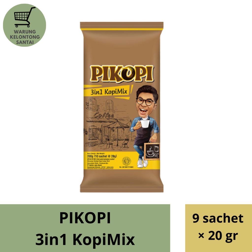 

PIKOPI 3in1 Kopi Mix 9 sachet × 20gr | PIKOPI 3 in 1 Kopi Mix 20 gr