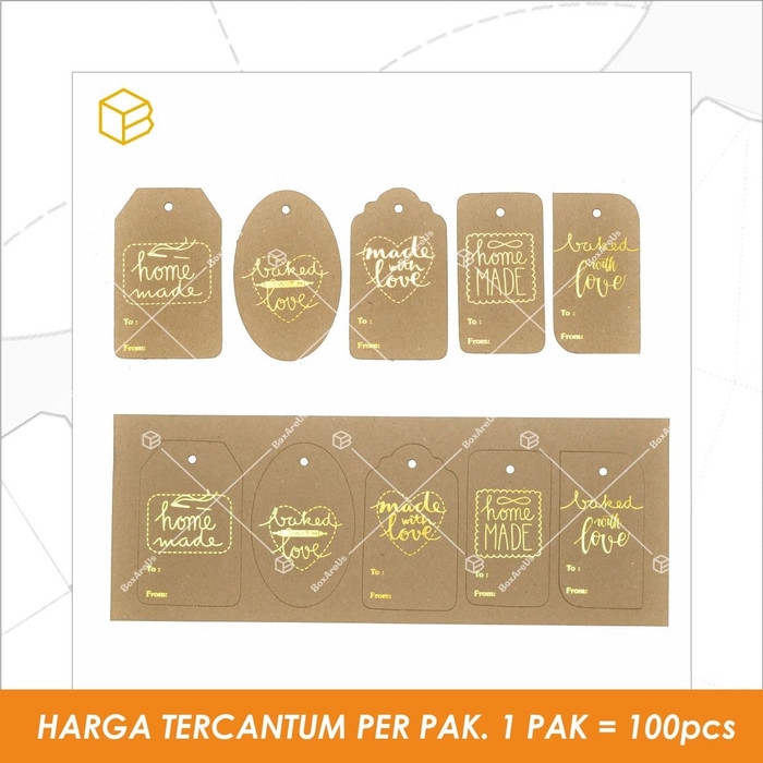 Hang tag kraft Homemade. Label ,Price Tag - HTK SPH