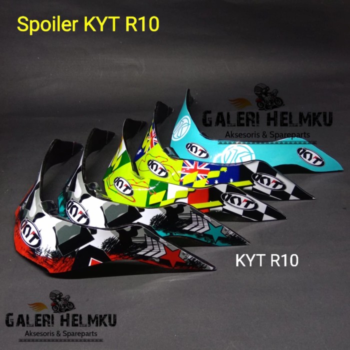 Spoiler Helm KYT R10 Motif aquamarine san marino philips island Aksesoris Helm Full Face Termurah