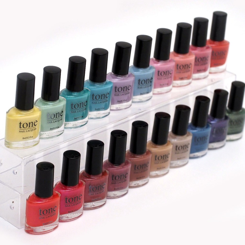 Kutek TONE Nail Polish BPOM Seri Warna Pastel Soft Mixed Color High Quality Paling Lengkap